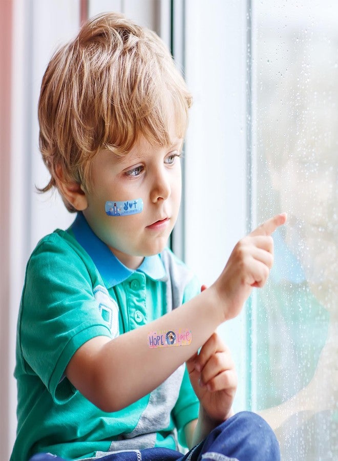 Threlaco 400 Pcs Jesus Bandages Jesus Adhesive Bandages Kids Adults Bulk 2.83x0.75'' Christian Gifts God Bless You Waterproof PE Heals Bandage for Boo Boo Church Sunday School Supplies, Latex Free - Image 5